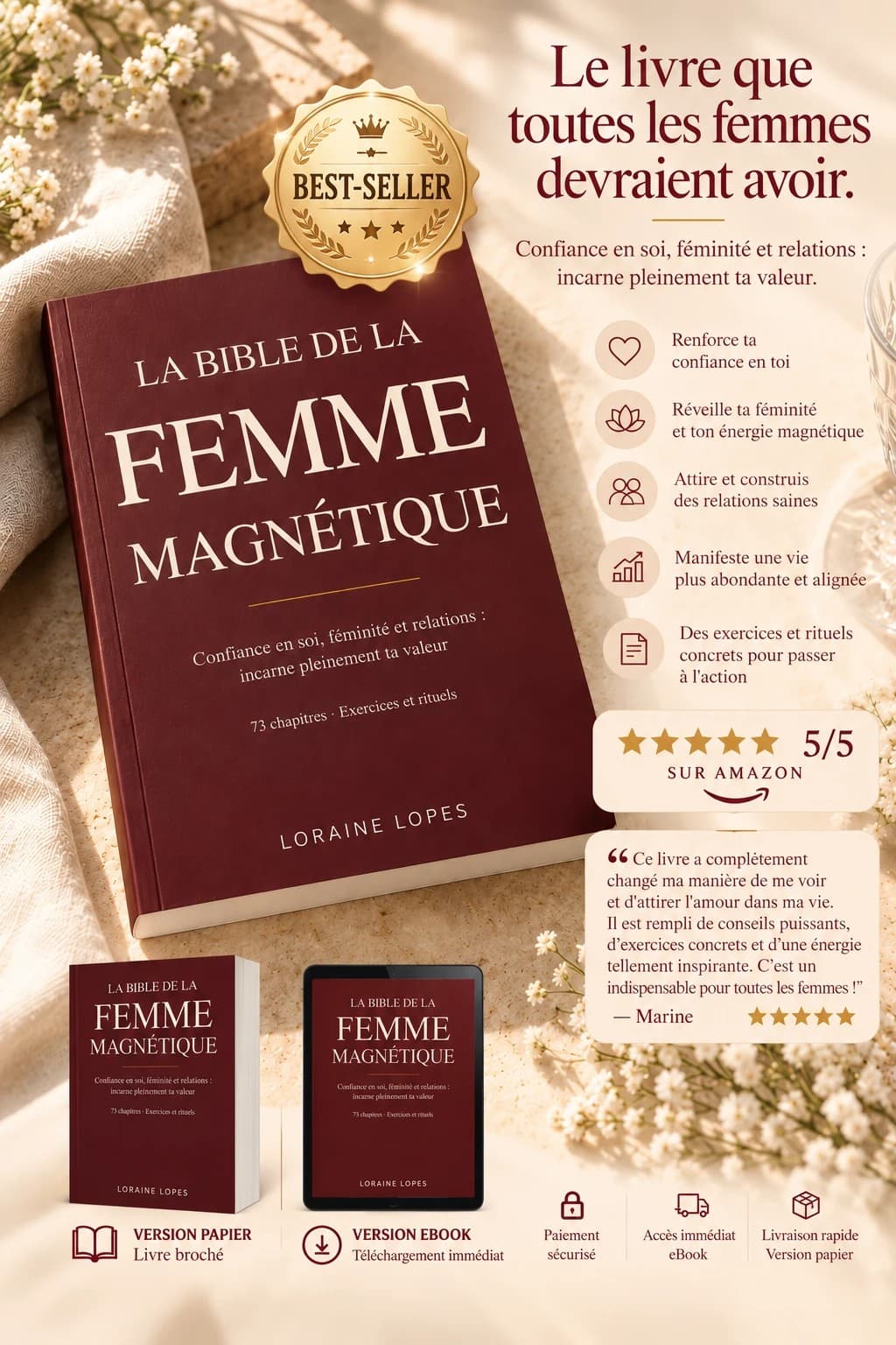 Couverture de « La Bible de la Femme Magnétique »