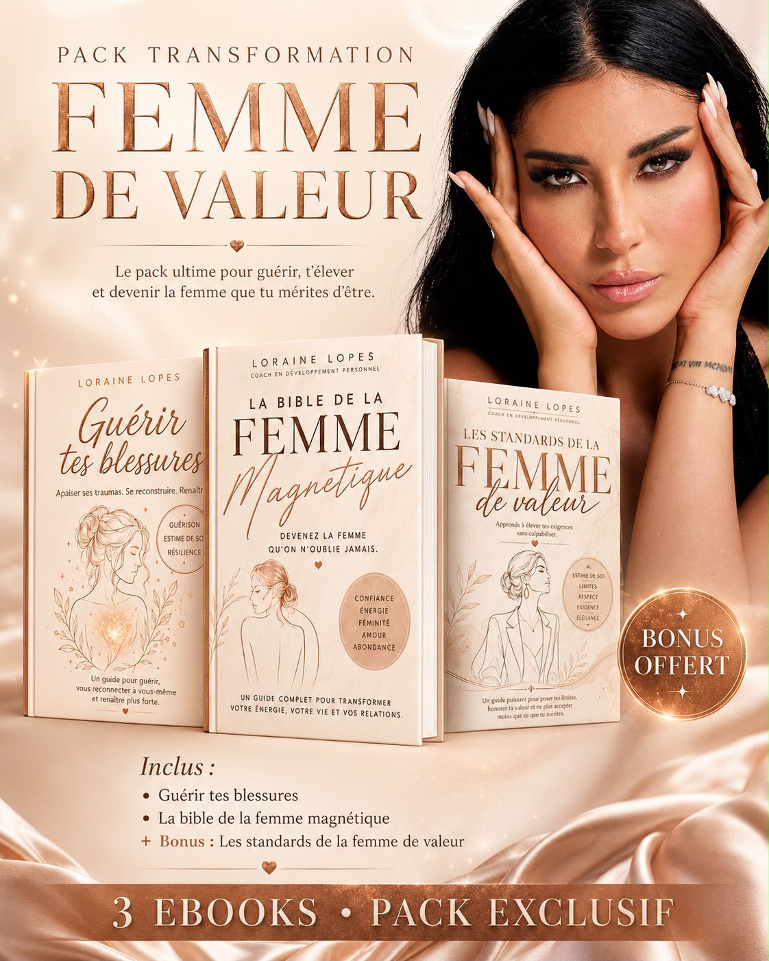 Pack Transformation - Femme de Valeur -  3 EBooks dont 1 Exclusif gratuit